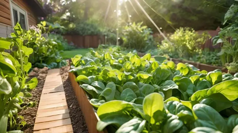 Harvesting Spinach